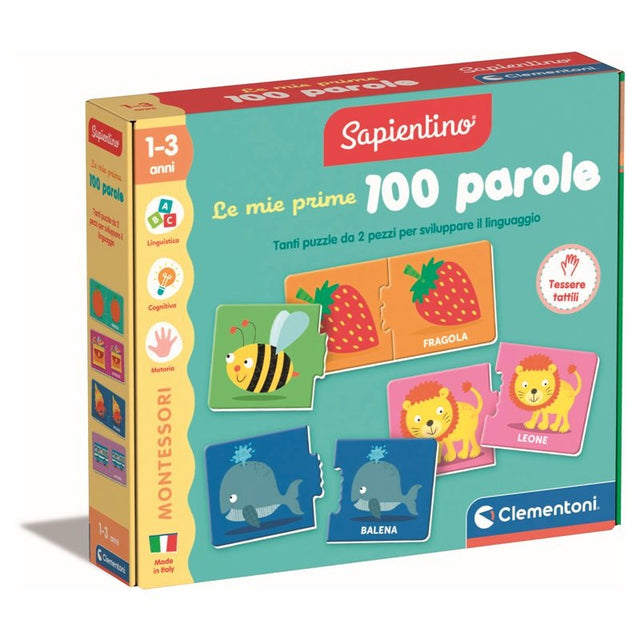 clementoni sapientino montessori le mie prime 100 parole ean 8005125168514