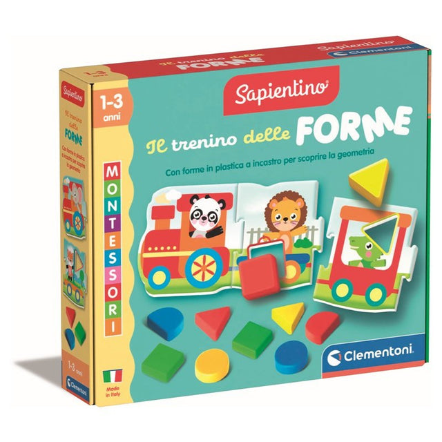 clementoni sapientino montessori il trenino delle forme ean 8005125168651