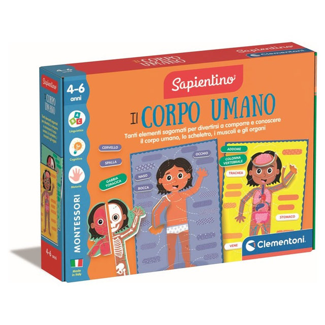 clementoni sapientino montessori il corpo umano ean 8005125168767