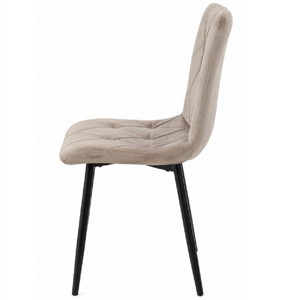 Sedia Arredo Fiamma Beige 43X55X86,5 cm Confezione 4 pz