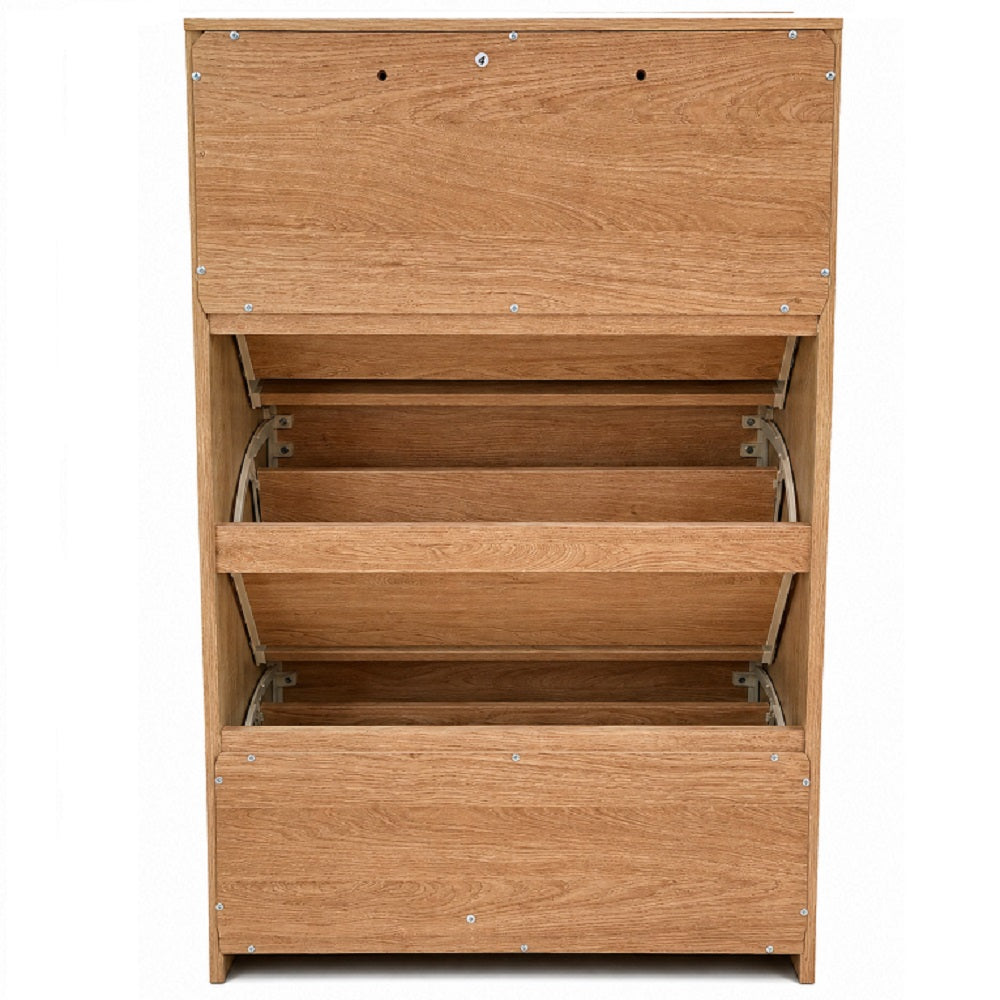 Scarpiera Orione Rovere 3 Cassetti 60x24x100 Cm
