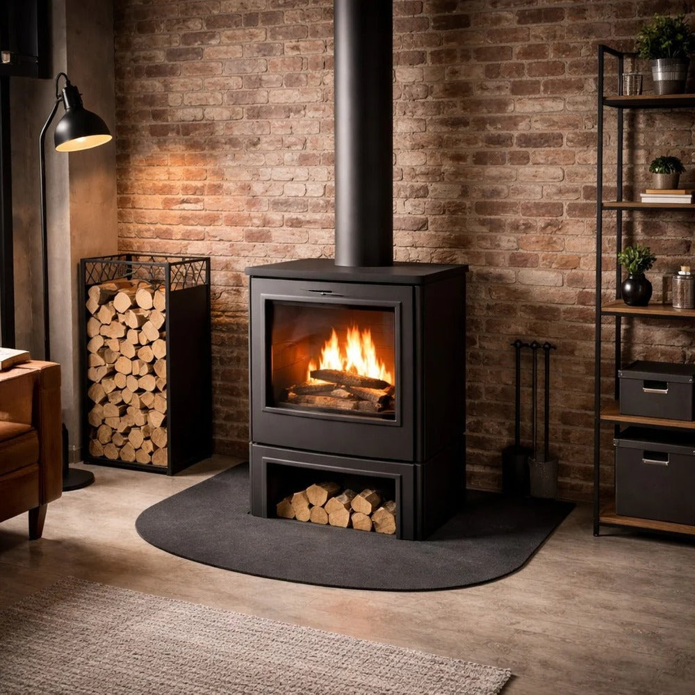 Pedana Salvapavimento Per Stufe 100x90 Acciaio