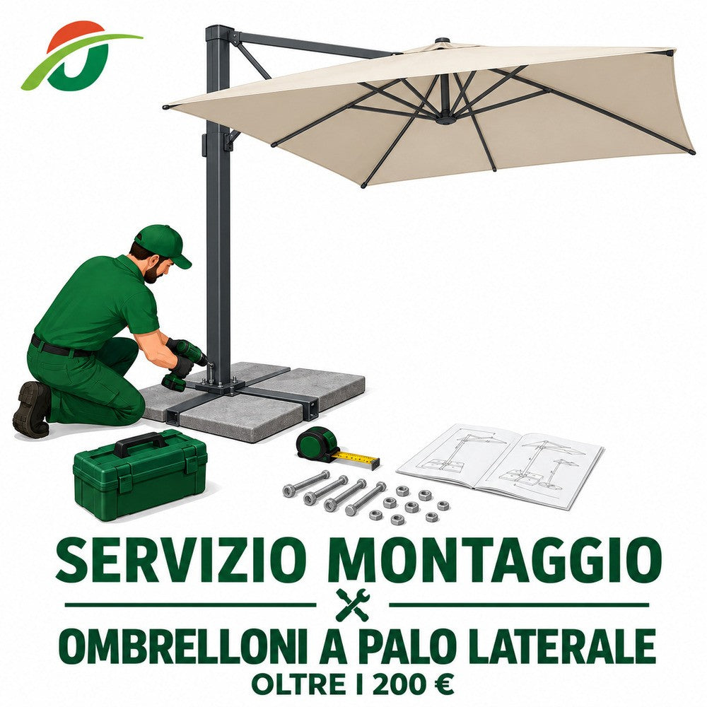 MONTAGGIO OMBRELLONI PALO LATERALE OLTRE 200€