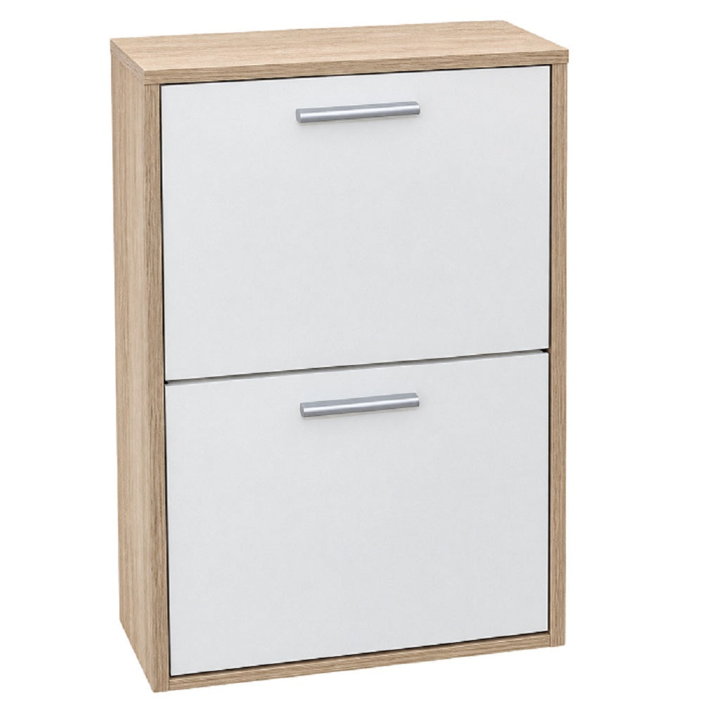 Scarpiera Starter 2 Ante 4 Paia Beige Bianco