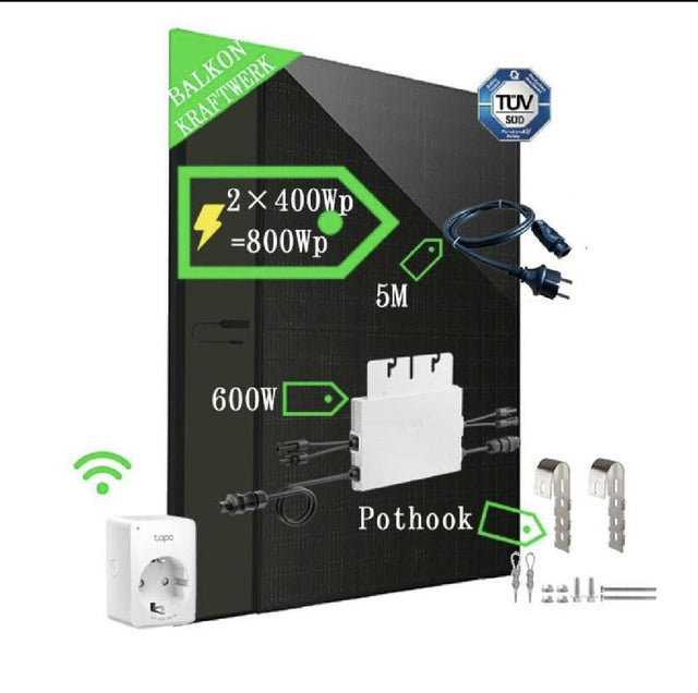 envertech fotovoltaico kit da balcone 560wx1pc 800w ean 9972015119521