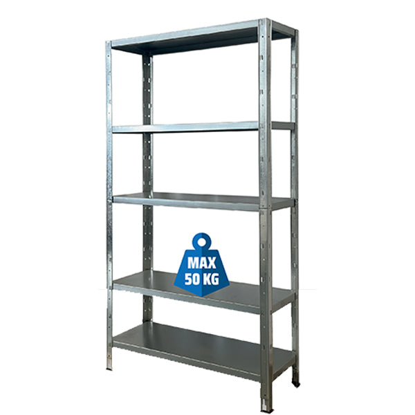 aneta scaffale augusto 5 ripiani 100x40x187 ean 9972016447258