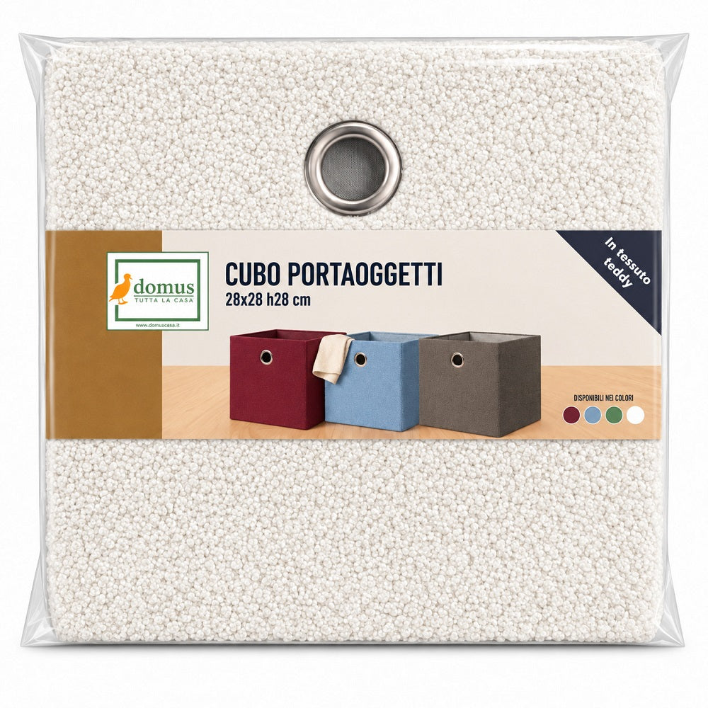 Scatola Portaoggetti Bouclé 28X28XH.28 cm