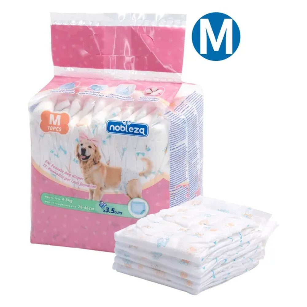 Pannolini per cani femmine 10 pz TG. M