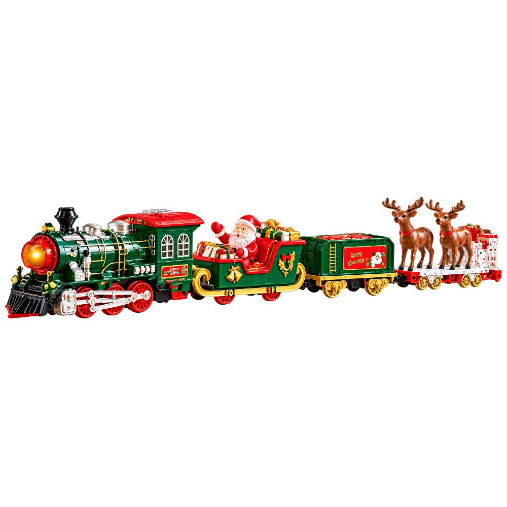 TRENINO di NATALE. LUCi SUONI FUMO