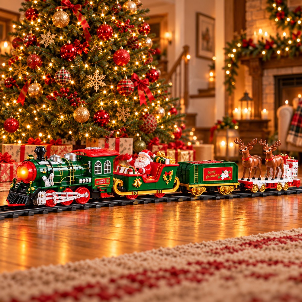 TRENINO di NATALE. LUCi SUONI FUMO - immagine 2