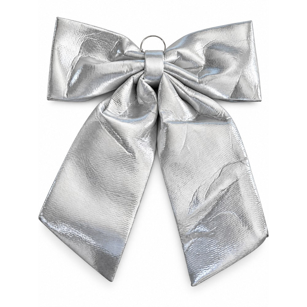 Fiocco Decorativo Metallizzato Silver 60 cm