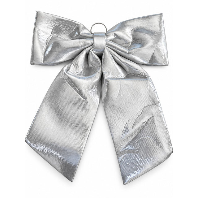 Fiocco Decorativo Metallizzato Silver 60 cm