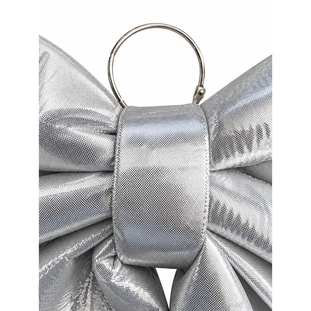 Fiocco Decorativo Metallizzato Silver 60 cm - immagine 3