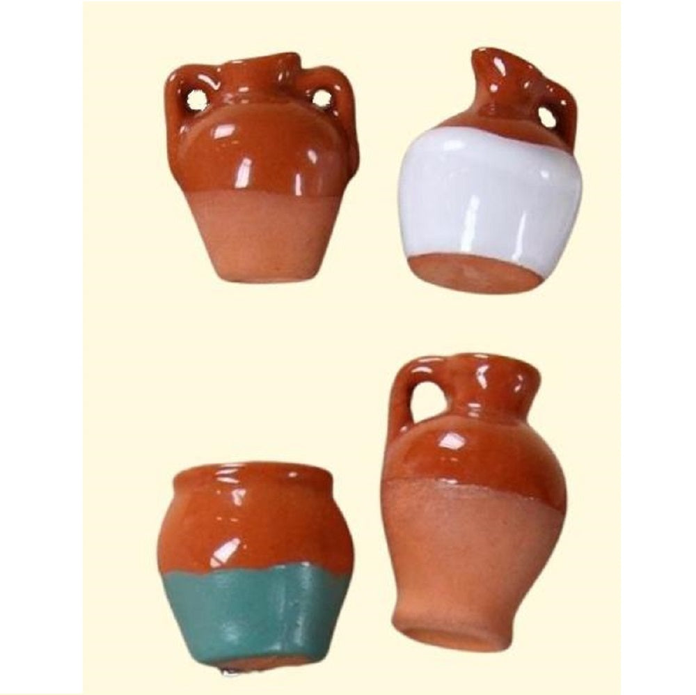 Set 2 anfore smaltate per presepe modelli assortiti