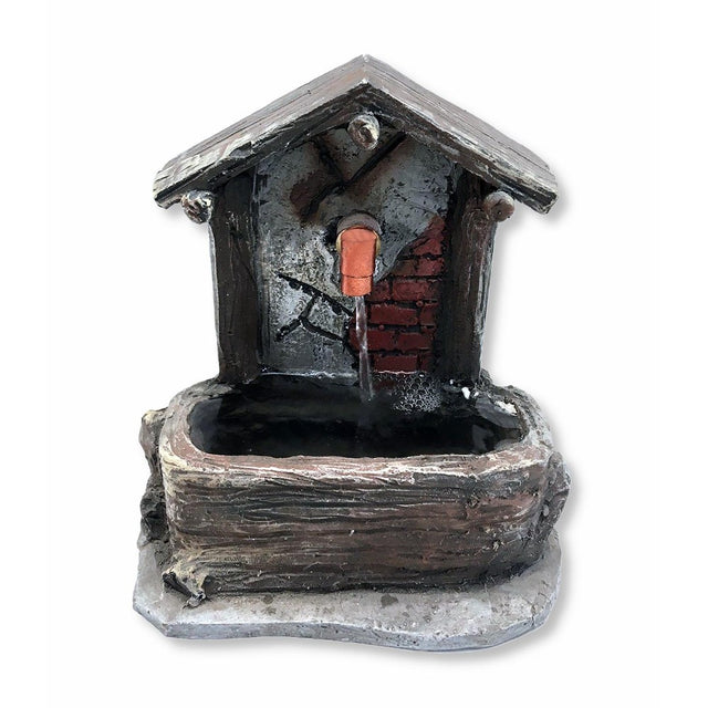 Fontana con Pompa in resina 12X11,5X13 cm
