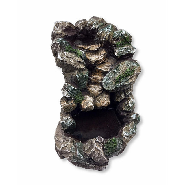 Cascata a Sassi in resina con pompa 18,5x13x15,5 cm