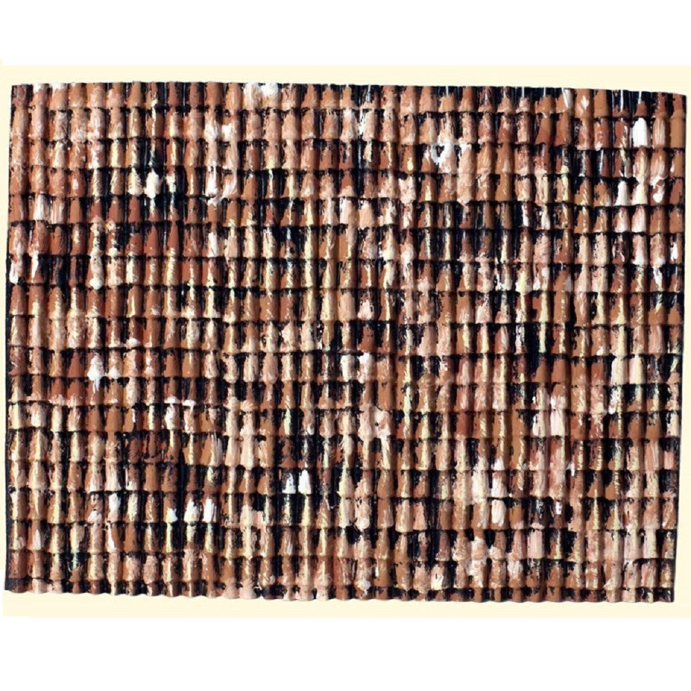 Pannello in plastica effetto tegole per presepe 33x24 cm