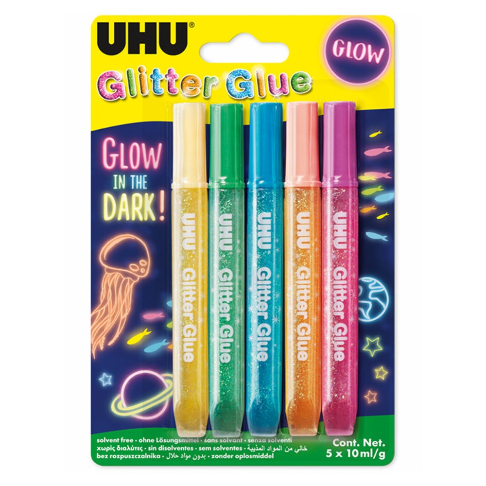UHU COLLA 5X10ml FLUORESCENTE D1654