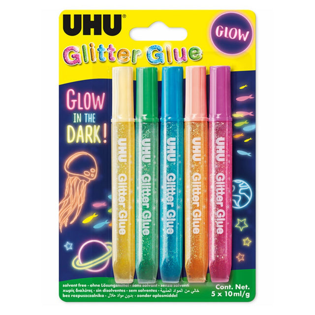 UHU COLLA 5X10ml FLUORESCENTE D1654
