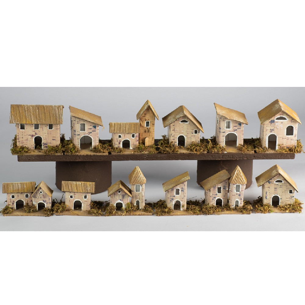 Casetta per presepe 7,5x5,5 cm assortita