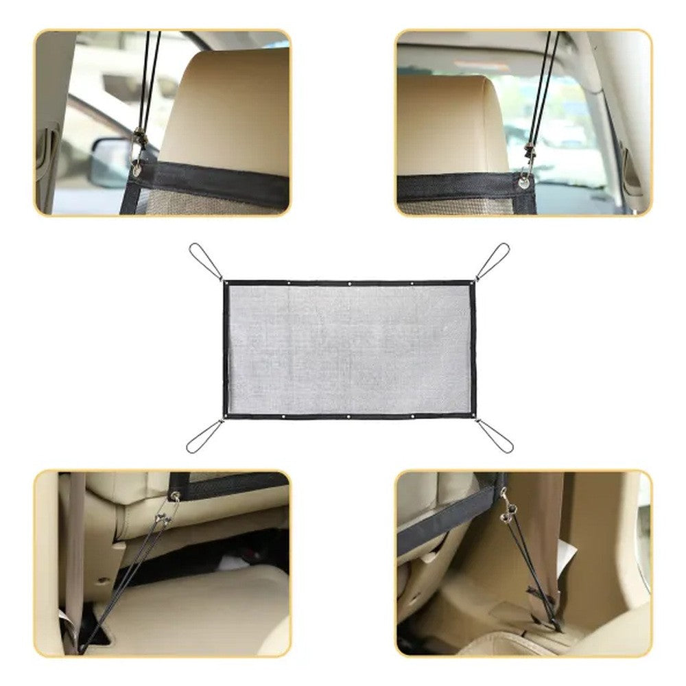 Rete divisoria auto per animali nera 115X62 cm - immagine 4