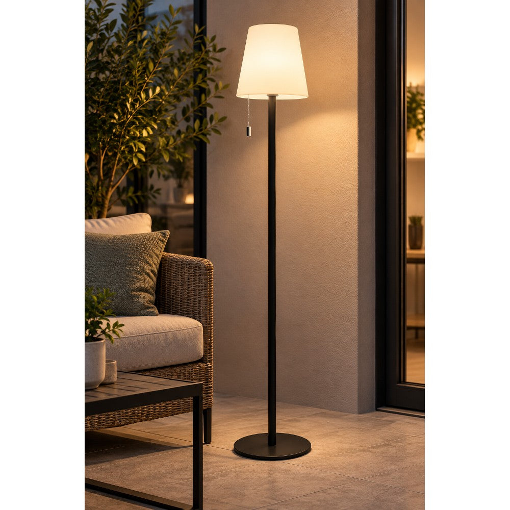 LAMPADA PIANTANA RICARICABILE LED NERA - immagine 2