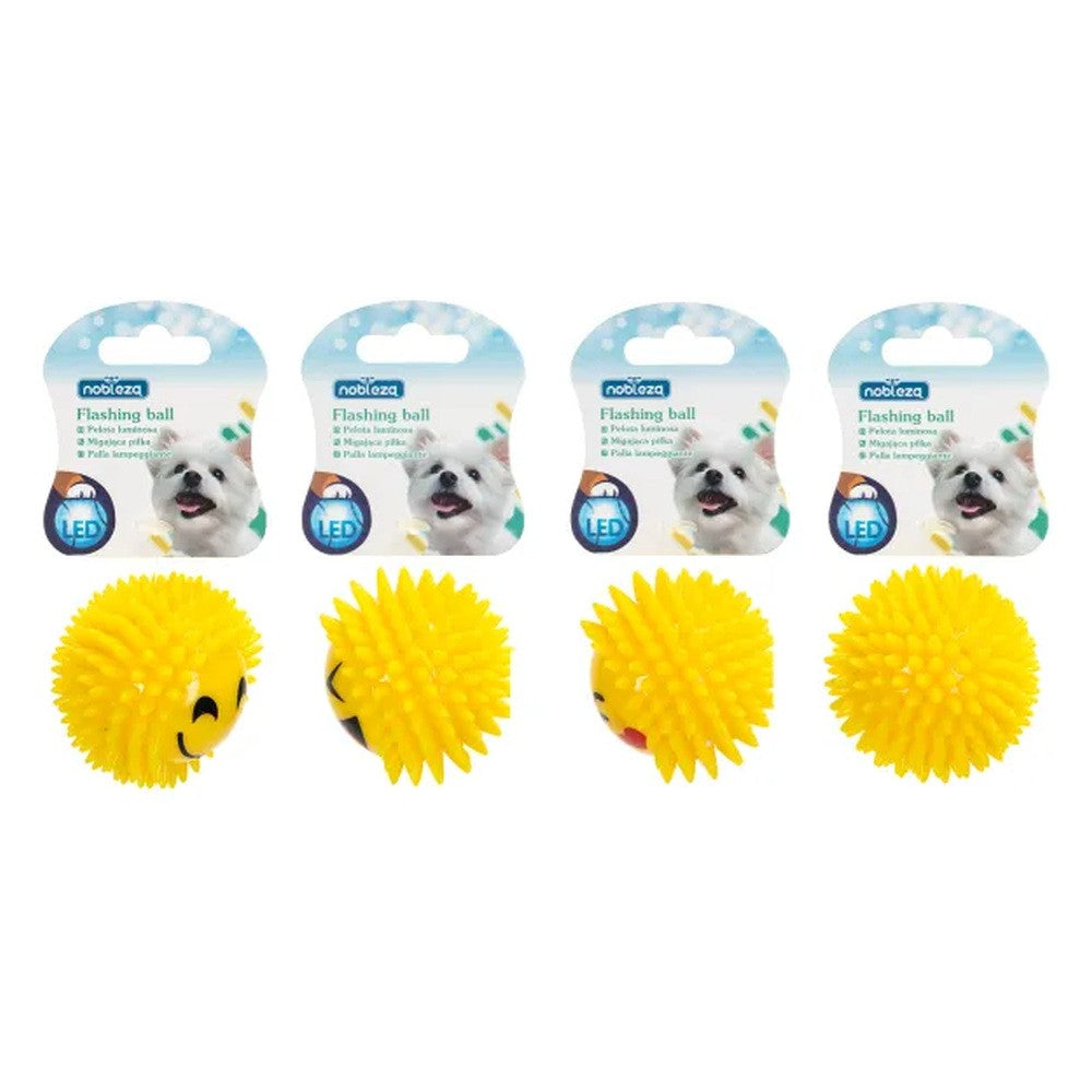Pallina con punte e luci LED per cani Ø 7 cm - immagine 3