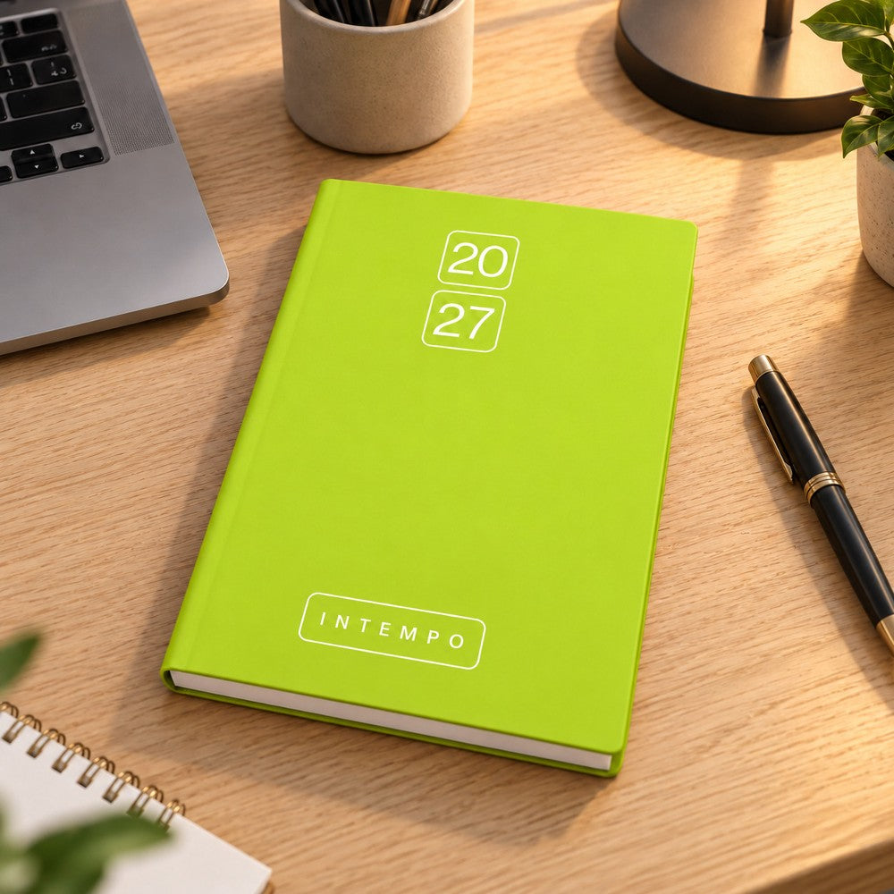 Agenda Giornaliera 2027 9x13 cm Bravo Verde Lime - immagine 2