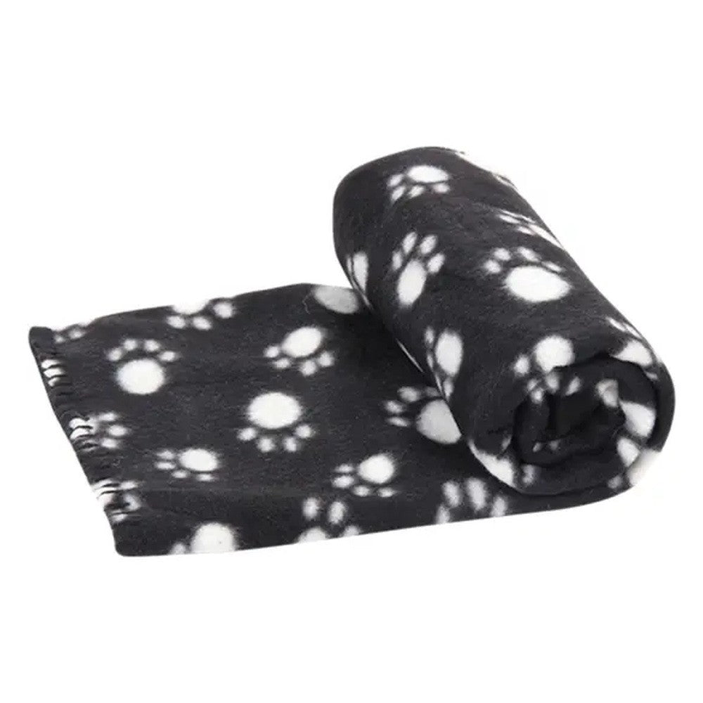 Coperta in pile con zampe colori assortiti 75x75 cm - immagine 2
