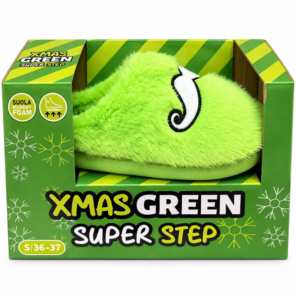 Pantofole Guastafeste di natale Verde TG. 40-45 Assortite