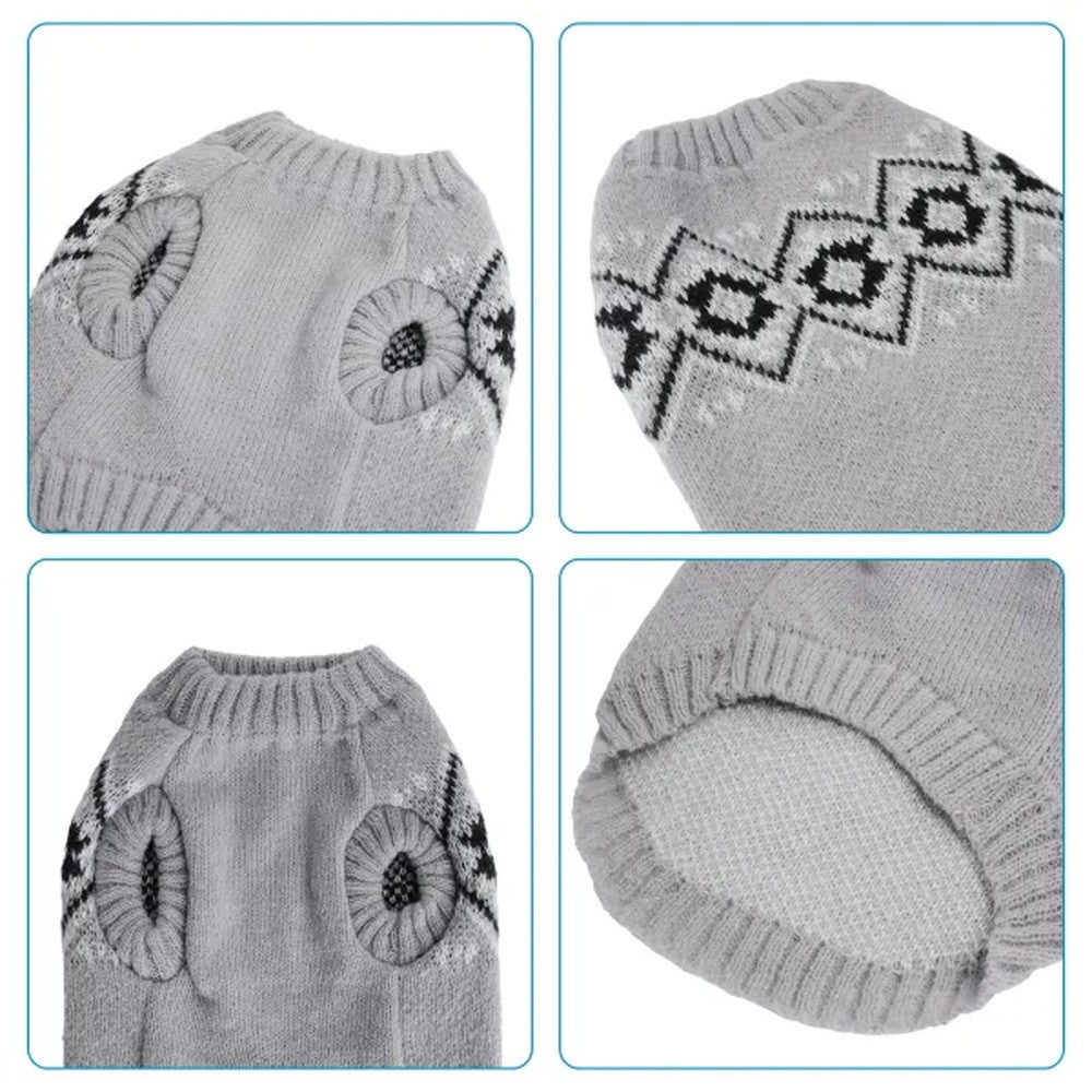 Maglione geometrico per cani colori assortiti TG. M - immagine 5