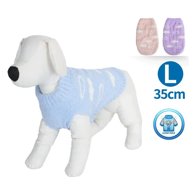 Maglione con nuvole per cani colori assortiti TG. L