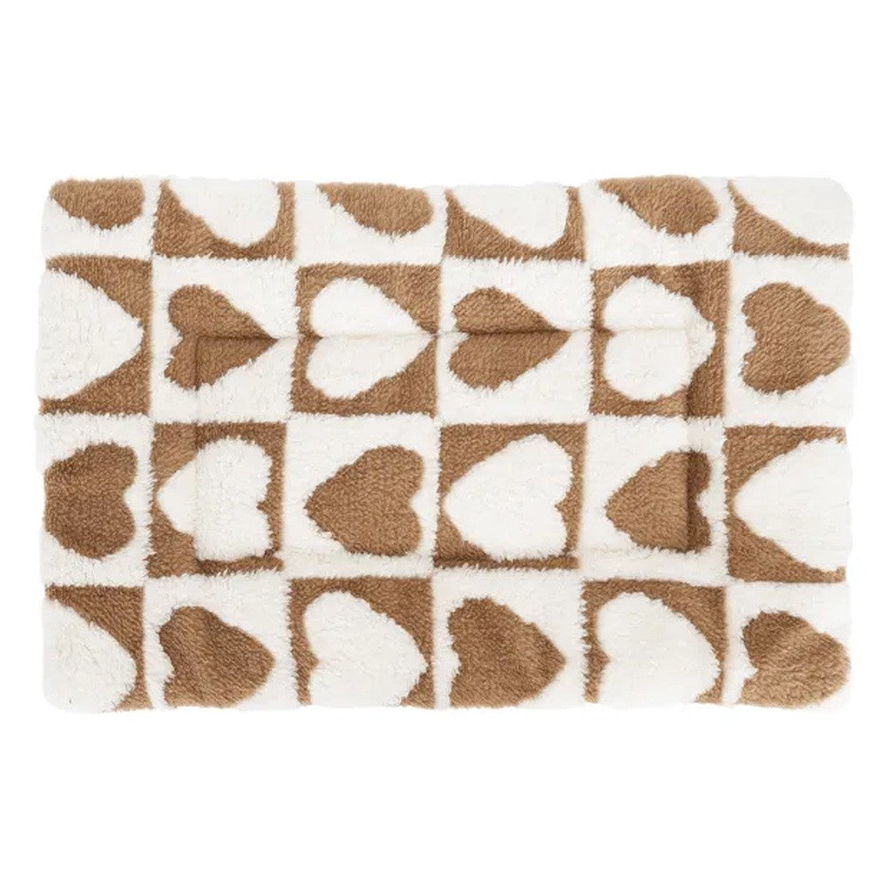 Cuscino coperta per animali bianco e caffè 55x40 cm - immagine 2