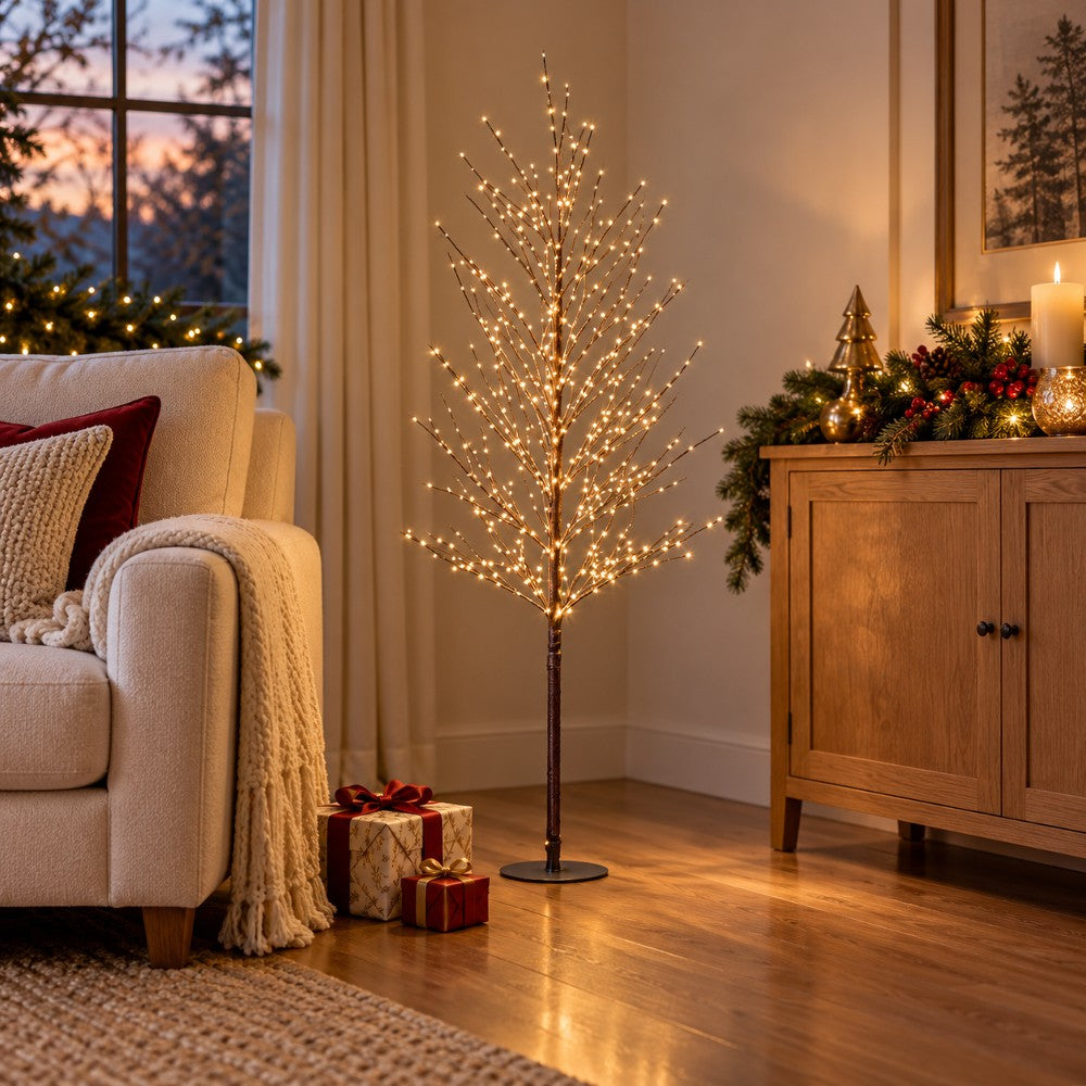 Albero di Natale Decorativo 600 Led D.60xH.120 cm - immagine 2
