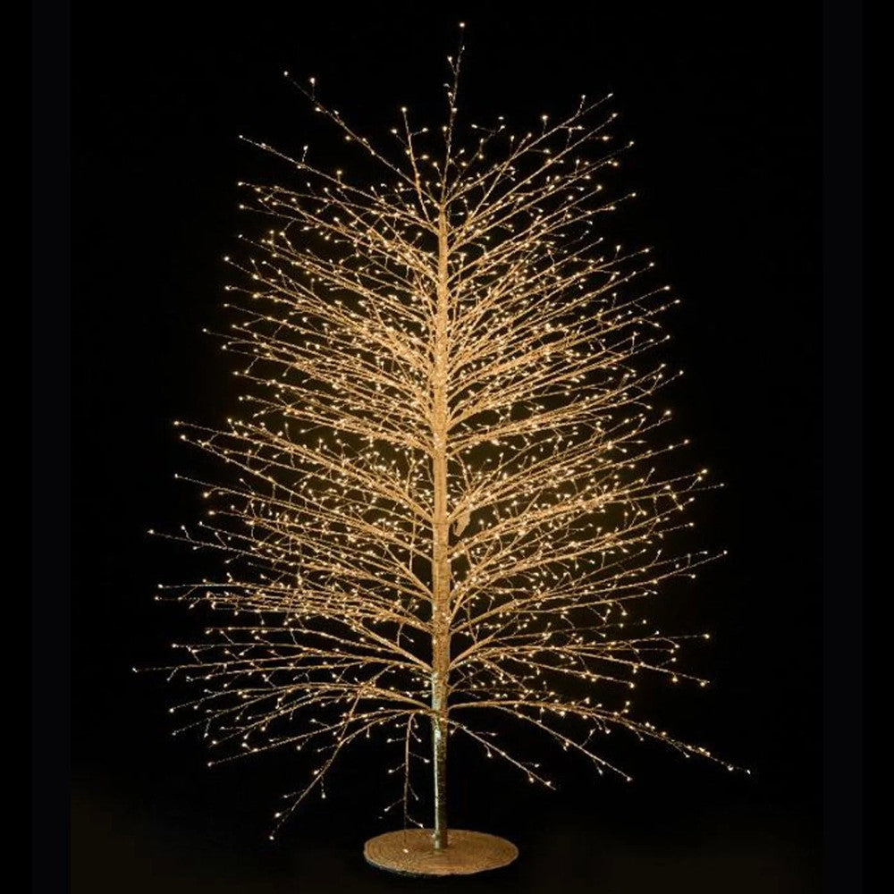 Albero luminoso nero 1150 micro LED 180 cm,