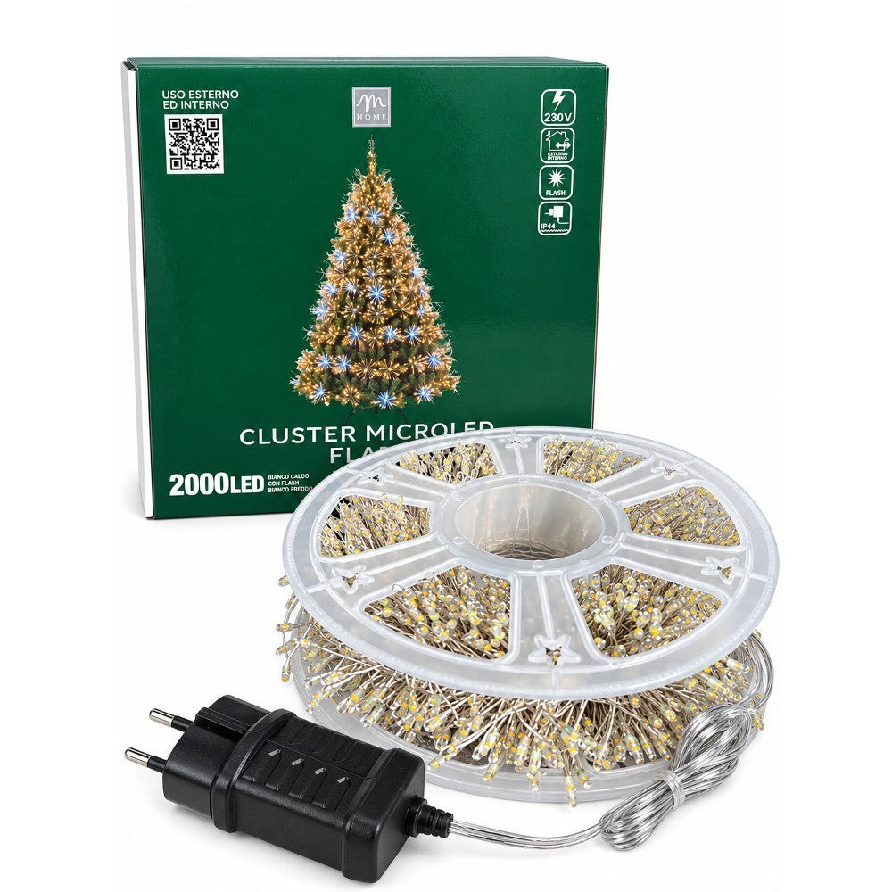Luci di Natale 2000 Microled Bianco Caldo/Freddo - immagine 3