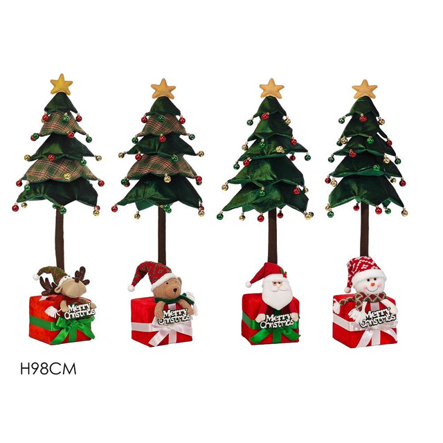 Albero Natalizio con Personaggi Assortiti H. 98 cm