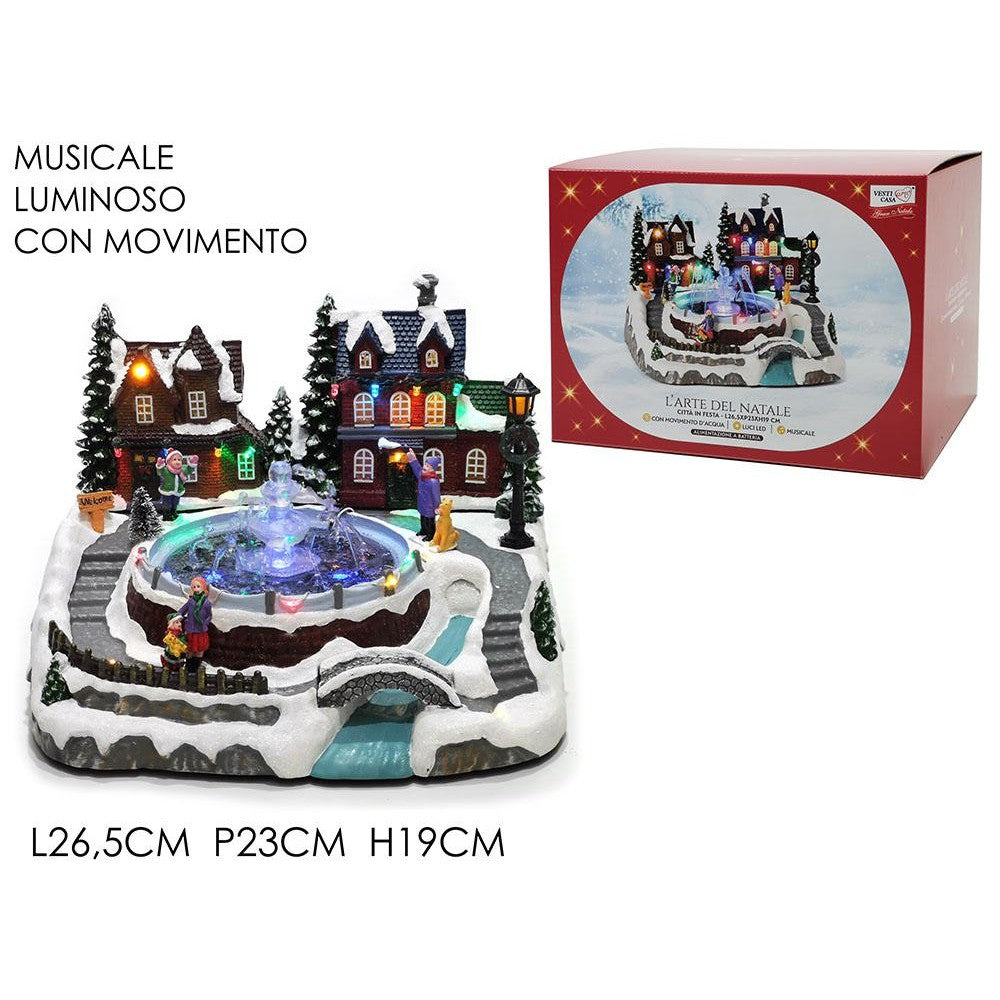 Giostrina Villaggio Natalizio con Luci, Musica e Movimento - immagine 3