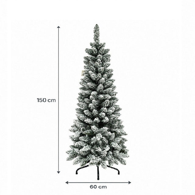 Albero di Natale Andalo Floccato 150 cm 320 Rami