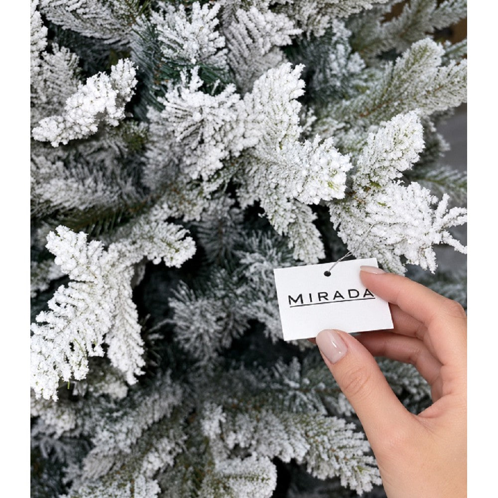 Albero di Natale Cortina Floccato 210 cm 1385 Rami - immagine 4