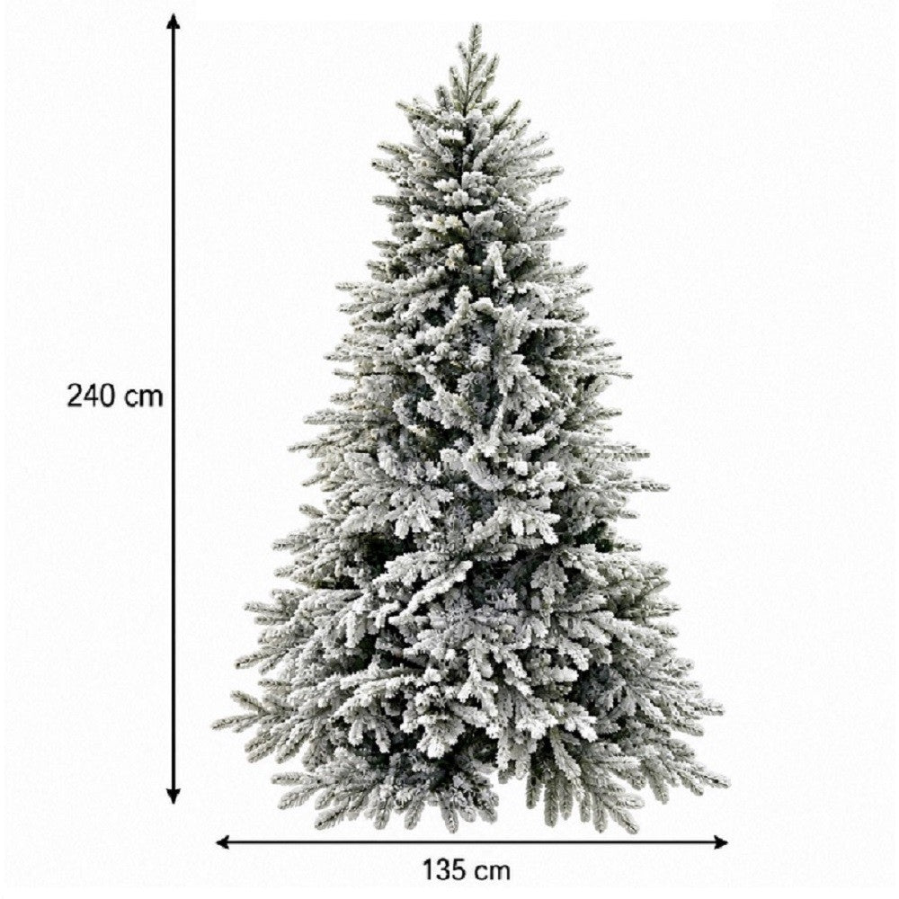 Albero di Natale Cortina Floccato 240 cm 1763 Rami