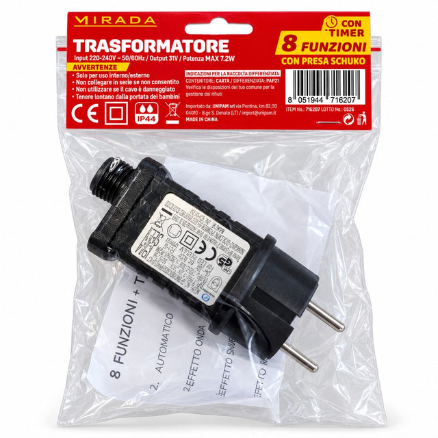 Trasformatore 7,2W 8 Funzioni