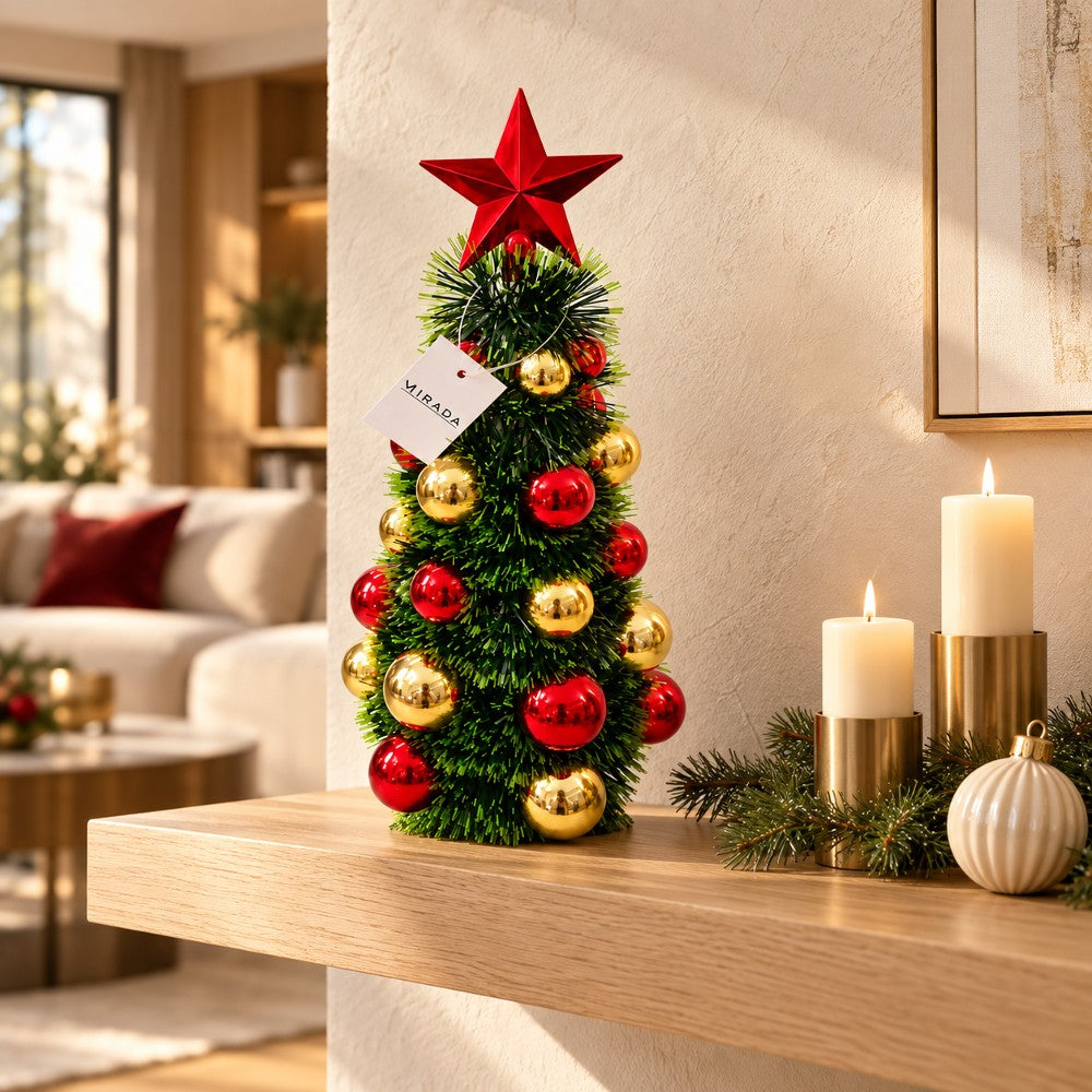 Albero di Natale Con Palline 40 cm - immagine 2