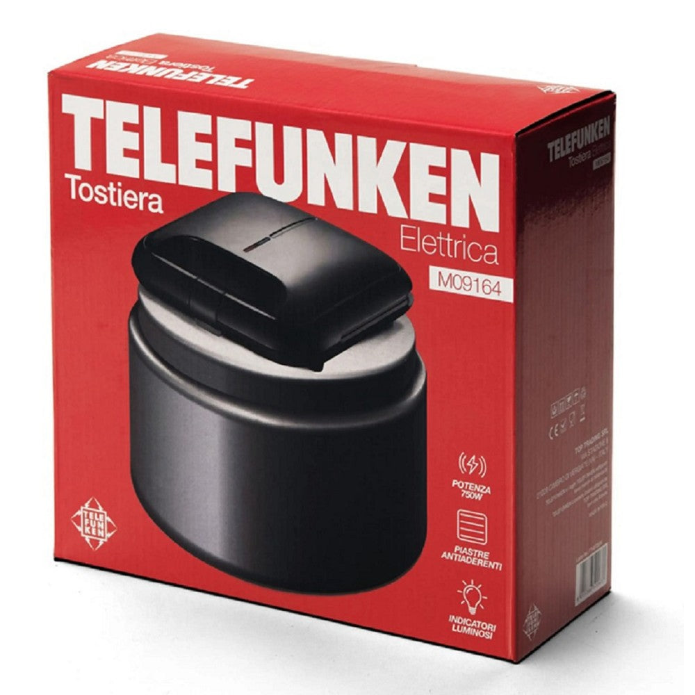Tostiera Telefunken M09164 750 W Nero - immagine 6