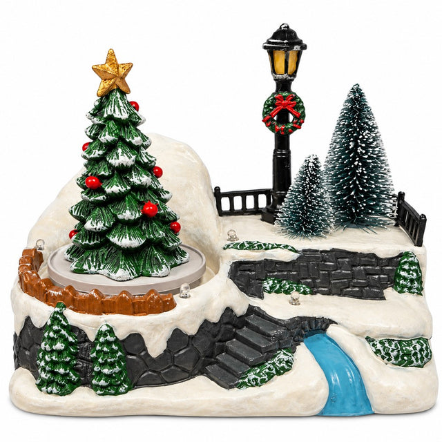 Giostrina Villagio Natalizio Assortita 18x13x16 cm