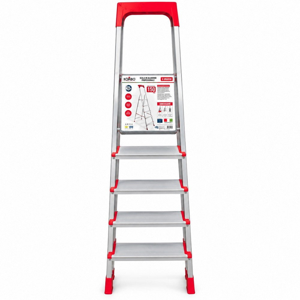 Scala di Alluminio 5 Gradini Kombo - immagine 3