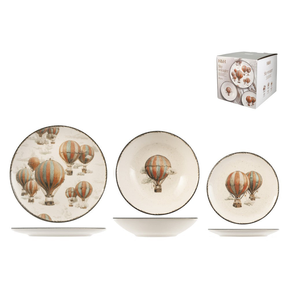 NATALE SERVIZIO TAVOLA 18PZ SKY VOYAGER