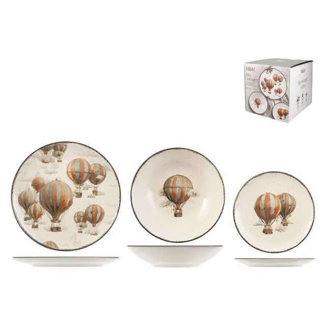 NATALE SERVIZIO TAVOLA 18PZ SKY VOYAGER