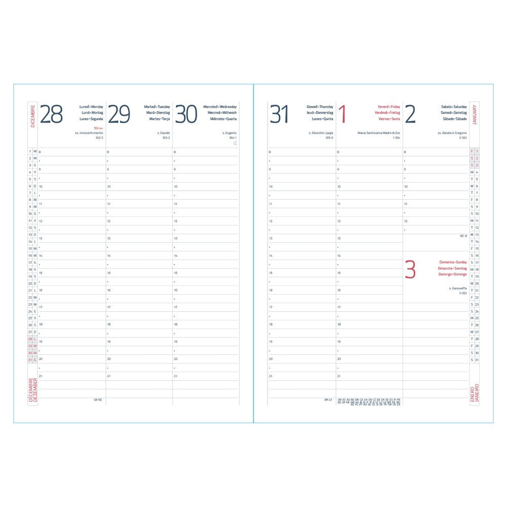 Agenda Settimanale 2027 17x24 cm Delta Blu - immagine 3