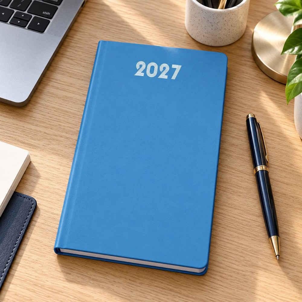 Agenda Giornaliera 2027 15x21 cm Azzurra - immagine 2